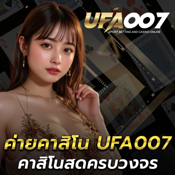 ค่ายคาสิโน UFA007 คาสิโนสดครบวงจร ระบบหลังบ้านมั่นคง